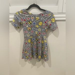 Reversible emoji dress